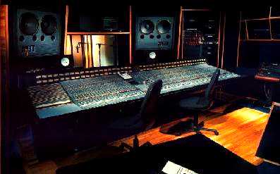 Control room of Studio G at Soundtrack NY 