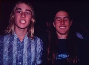 Daniel Johns and Ben Gillies in New York, July 1996