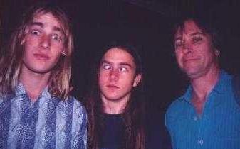 Daniel Johns, Ben Gillies and Pete Walton at Coney Island High, New York, July 1995